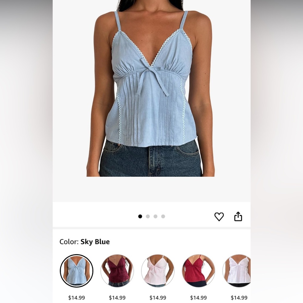 Amazon Light Blue Women's Tank Top